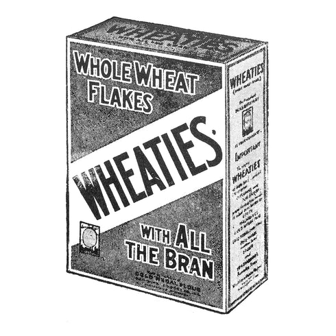 "Breakfast of Champions" Block Print - Vintage Woodblock